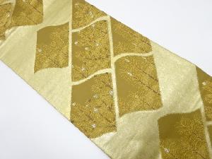 瓦に若松模様織出し袋帯